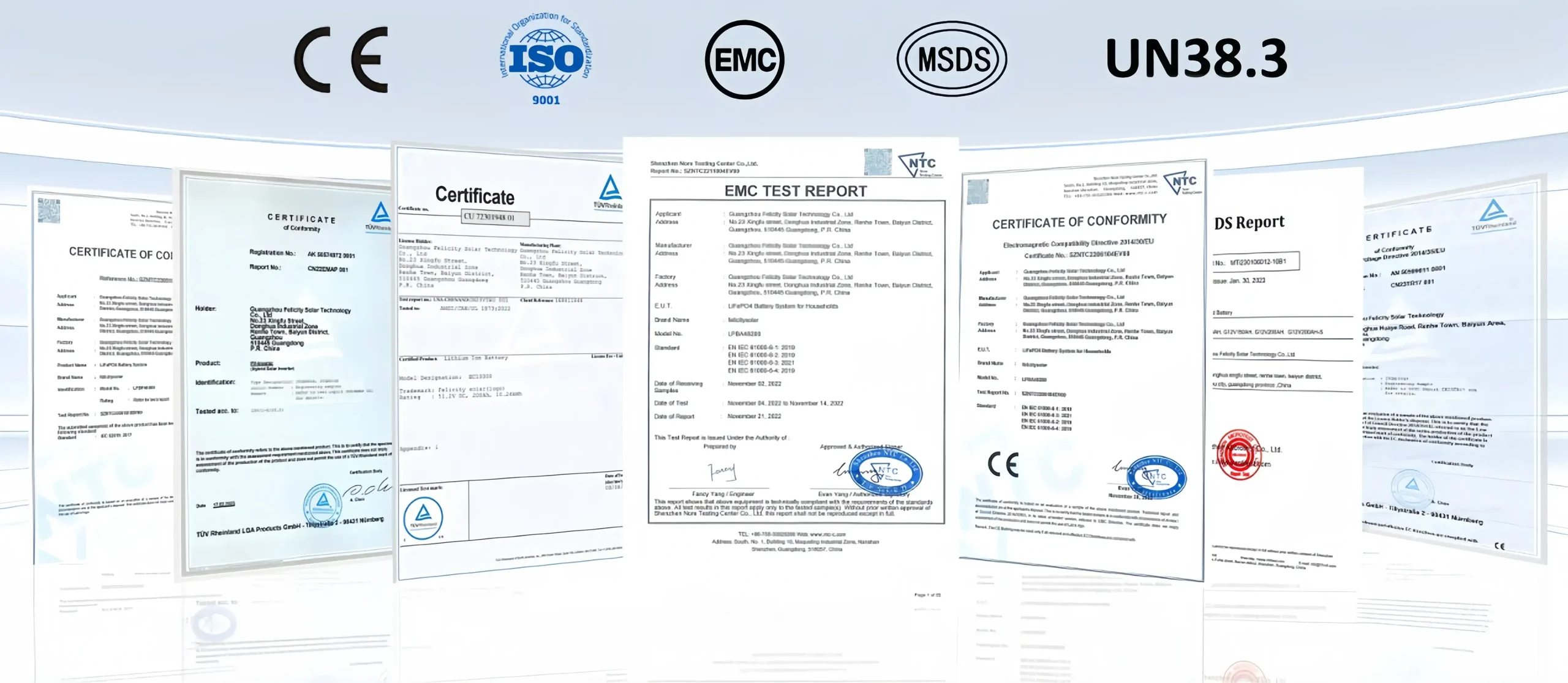 Certifications Of Felicitysolar 119